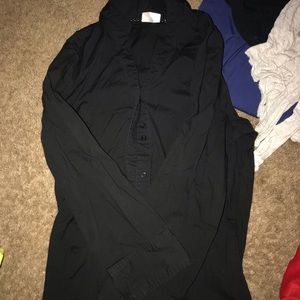 Black button up